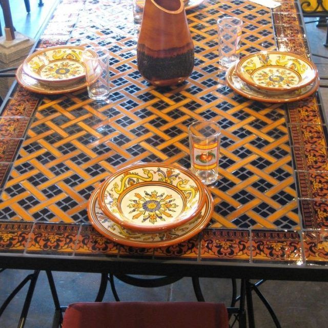2024 Popular Mosaic Dining Tables for Sale