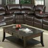 3Pc Bonded Leather Upholstered Wooden Sectional Sofas Brown (Photo 11 of 15)