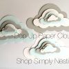 3D Clouds Out of Paper Wall Art (Photo 6 of 20)