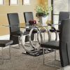Black Glass Dining Tables and 6 Chairs (Photo 6 of 25)