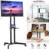 Easyfashion Adjustable Rolling Tv Stands for Flat Panel Tvs (Photo 3 of 15)