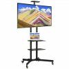 Easyfashion Adjustable Rolling Tv Stands for Flat Panel Tvs (Photo 4 of 15)
