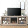 48 Inch Rustic Barn Wood Corner Tv Stand With Fireplace (Photo 7277 of 7825)