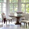 Weaver Dark 7 Piece Dining Sets With Alexa White Side Chairs (Photo 22 of 25)