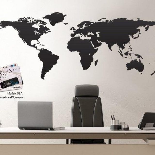 2024 Latest World Map Wall Artwork