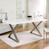 White Gloss Dining Tables 140Cm (Photo 23 of 25)