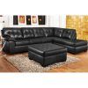 Black Leather Sectionals With Ottoman (Photo 2 of 10)