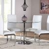 White Glass Dining Tables and Chairs (Photo 3 of 25)
