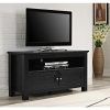 Munich Wooden Tv Stand In Black Glass Top With Background within Newest Wooden Tv Stands (Photo 5056 of 7825)