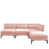 4Pc Alexis Sectional Sofas With Silver Metal Y-Legs (Photo 1 of 15)