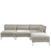 4Pc Alexis Sectional Sofas With Silver Metal Y-Legs (Photo 4 of 15)