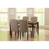 Jaxon Grey 5 Piece Round Extension Dining Sets With Upholstered Chairs (Photo 20 of 25)
