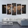 World Map Wall Art Canvas (Photo 19 of 20)