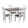 Craftsman 5 Piece Round Dining Sets With Uph Side Chairs (Photo 2 of 25)