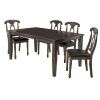 Adan 5 Piece Solid Wood Dining Sets (Set of 5) (Photo 6 of 25)