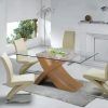 Round Glass Dining Tables With Oak Legs (Photo 8 of 25)