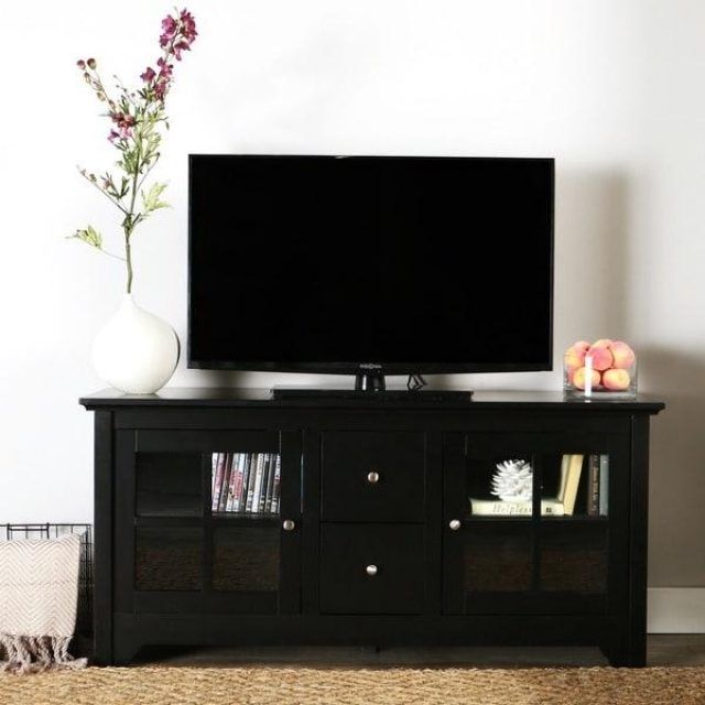 20 Photos Solid Wood Black Tv Stands