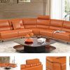 Orange Sectional Sofa (Photo 11 of 20)
