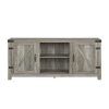 Woven Paths Farmhouse Sliding Barn Door Tv Stands With Multiple Finishes (Photo 3 of 4)