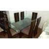 6 Seater Glass Dining Table Sets (Photo 25 of 25)