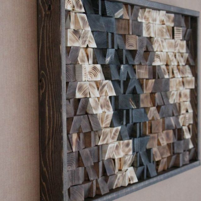 15 Best Ideas Metallic Rugged Wooden Wall Art