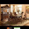 Weaver Dark 7 Piece Dining Sets With Alexa White Side Chairs (Photo 17 of 25)