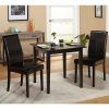Carly 3 Piece Triangle Dining Sets (Photo 2 of 25)