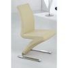 Cream Faux Leather Dining Chairs (Photo 8 of 25)