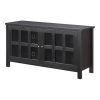 Wide Tv Stands Entertainment Center Columbia Walnut/Black (Photo 11 of 15)