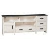 Widely used Rustic White Tv Stands inside Greenview Sliding Door Distressed White Tv Stand - 60" (Photo 7240 of 7825)