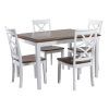 Caira Black 7 Piece Dining Sets With Upholstered Side Chairs (Photo 7 of 25)