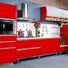 Bright and Eye Catching Red Kitchen Ideas (Photo 7 of 10)