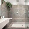 Gray Tile Bathroom Flooring Concept (Photo 1 of 15)