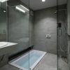Gray Tile Bathroom Flooring Concept (Photo 2 of 15)