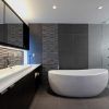 Gray Tile Bathroom Flooring Concept (Photo 15 of 15)
