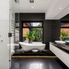 Black and White Bathroom: Great Decision for an Eye-Catching Bathroom (Photo 10 of 10)