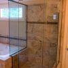 narrow-white-window-blinds-near-round-sunken-tub-paired-with-brown-bathroom-tile-remodel-also-corner-glass-shower-room-design (Photo 2395 of 7825)