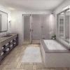 Gray Tile Bathroom Flooring Concept (Photo 8 of 15)