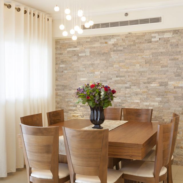 10 Best Catchy Ideas for Stone Wall Dining Room