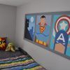 The Application of Avengers Bedding into the Room (Photo 4 of 10)