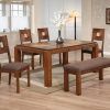 two-tone-wall-idea-plus-attractive-rectangular-area-rug-also-contemporary-dining-room-furniture-with-leather-chairs (Photo 3056 of 7825)