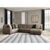 Norfolk Chocolate 3 Piece Sectionals With Raf Chaise (Photo 6 of 15)