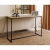 Natural Wood Mirrored Media Console Tables (Photo 5 of 25)