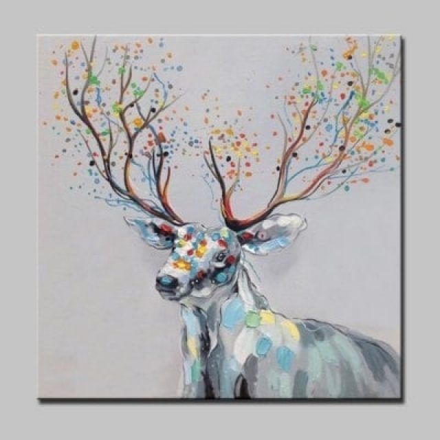 15 Best Collection of Abstract Deer Wall Art