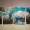 Abstract Metal Wall Art Painting (Photo 4 of 15)