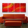 Abstract Metal Wall Art Painting (Photo 6 of 15)