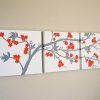 Red Cherry Blossom Wall Art (Photo 9 of 20)