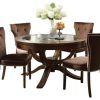 Vintage Brown Round Dining Tables (Photo 9 of 15)