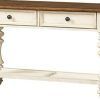 Antique White Distressed Console Tables (Photo 1 of 25)