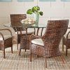 Caira Black 5 Piece Round Dining Sets With Upholstered Side Chairs (Photo 6 of 25)